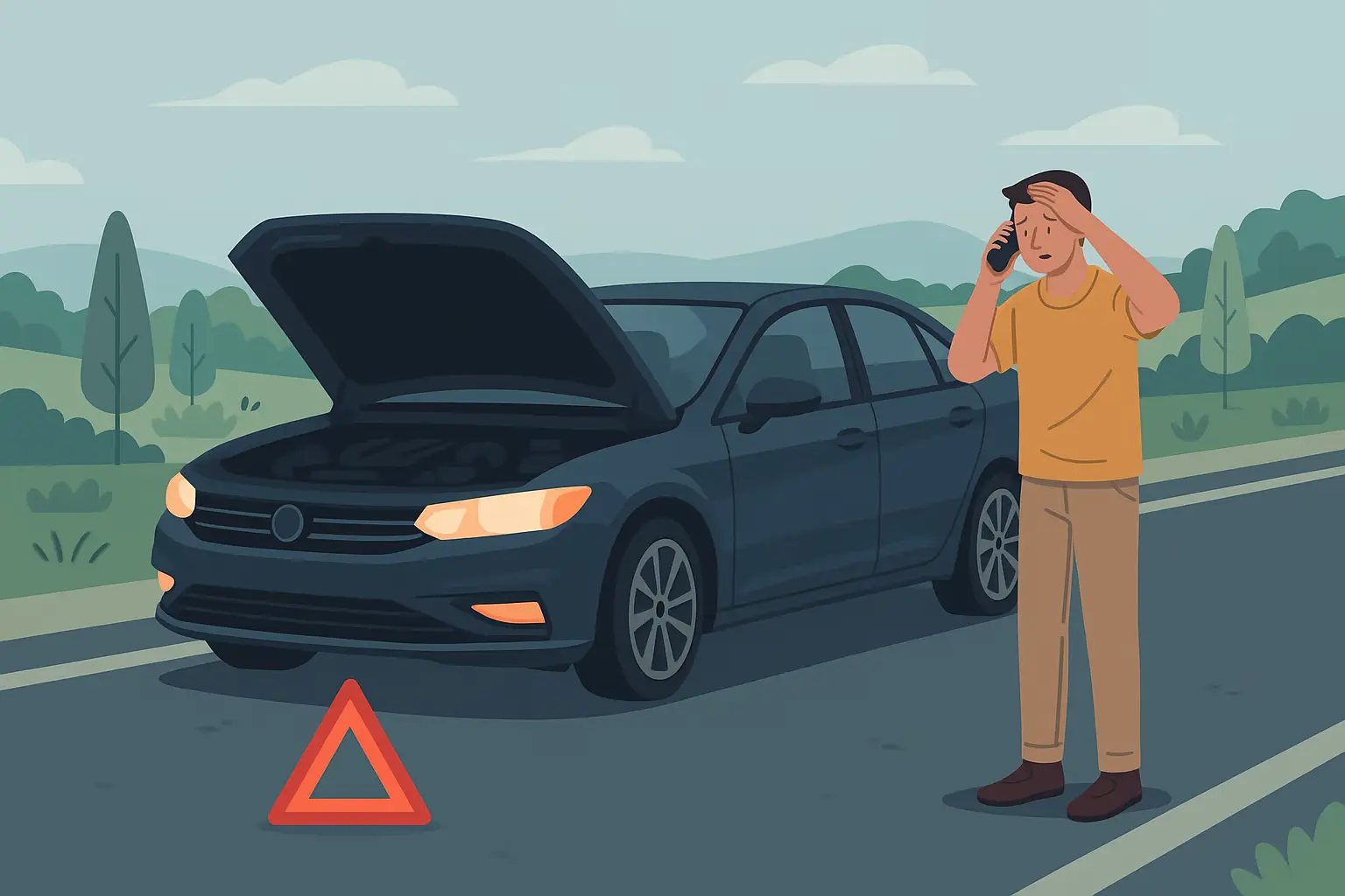 ¿Qué hacer cuando tu carro presenta una falla en carretera?